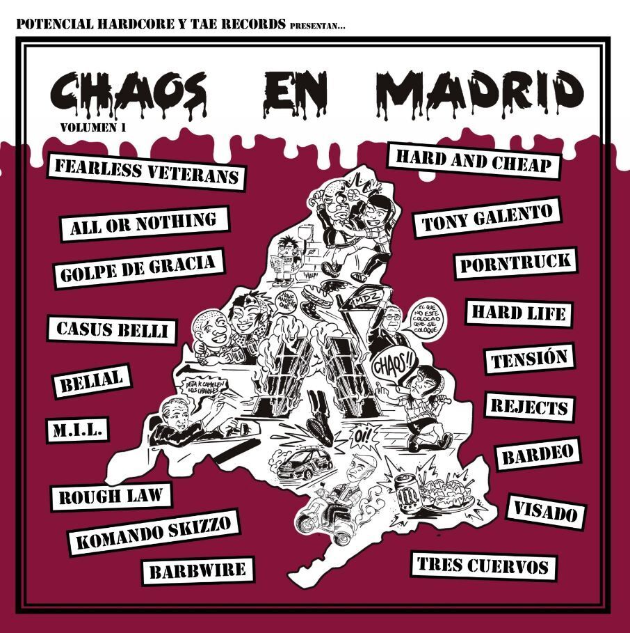 lp-vinilo-chaos-en-madrid-recopilatorio-bandas-comprar-vinilo-tae-records-